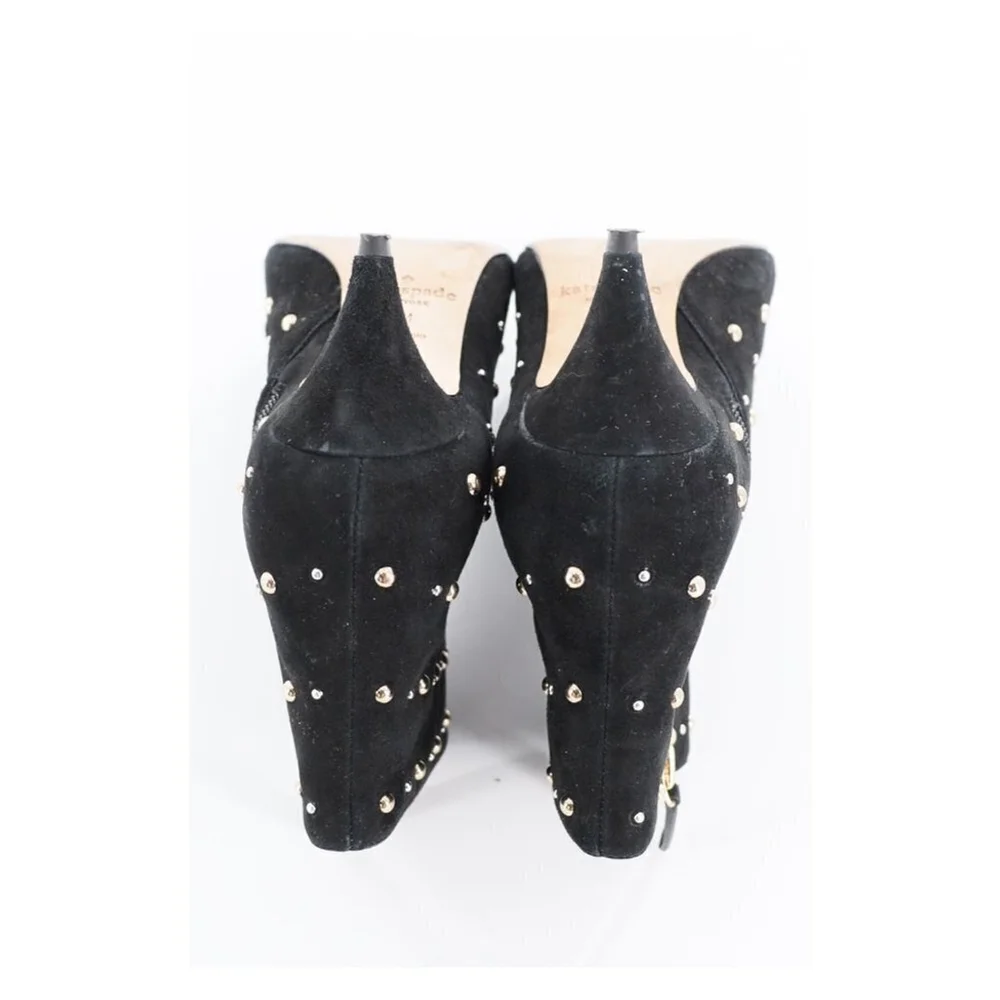 KATE‎ SPADE Starr Pointed Toe Studded Suede Ankle Bootie Size 7.5